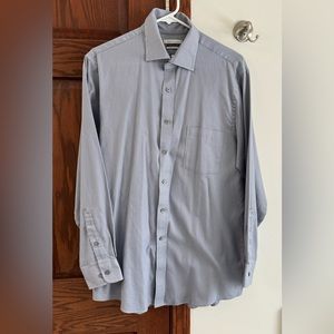 Van Heusen Men's Dress Shirt Regular Fit Wrinkle Free Flex Collar 15 1/2  -32/33